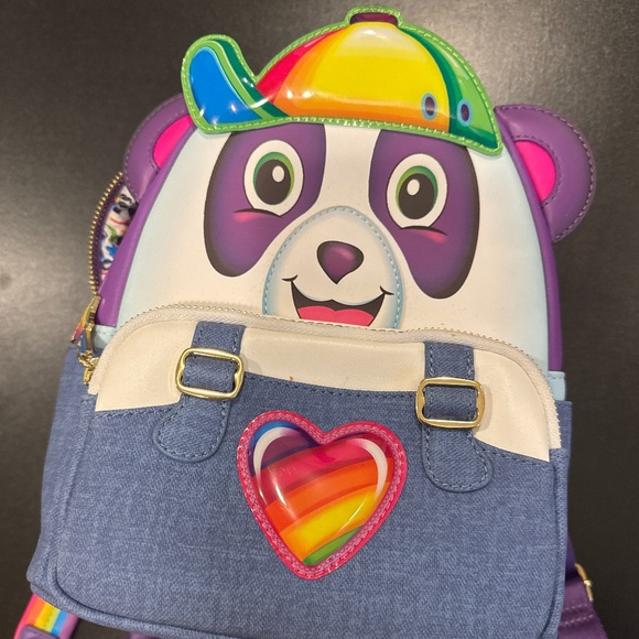 Lisa Frank Painter Panda Loungefly Backpack - Picture 1 of 3